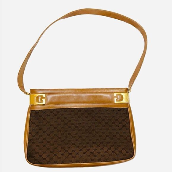 Gucci brown horsebit gg canvas should bag - Picture 3 of 16